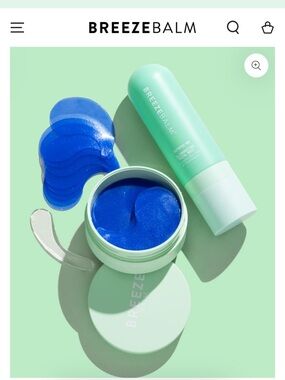 Breezebalm revival eye masks and refresh me face mist